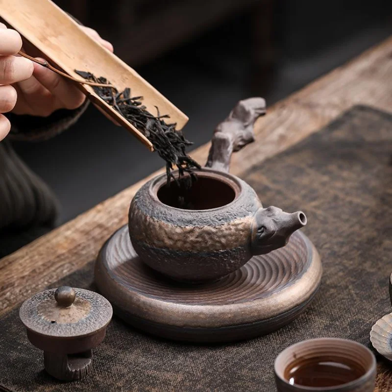 Description Picture 6 of itemStoneware Tea Stove Set Ceramic Teapot Heated Base Tea Warmer Tea Making Utensils Kettle Kung Fu Teaware Teas Infuser Teapots