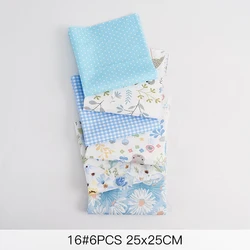 Versatile Pink Rose Pattern Twill Fabric - 25X25cm (16)