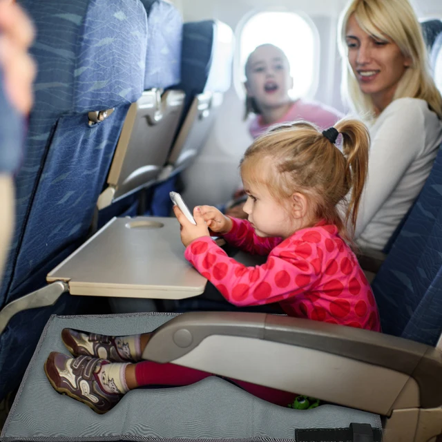 Kinder reisen Flugzeug Bett Baby Pedale Bett tragbare Reise Fuß