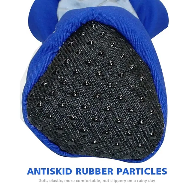 4pcs Antiskid Puppy Shoes Pet Protection Soft-soled Pet Shoes Winter Waterproof Prewalkers Soft Supplies Pet Paw Care Supplies 6