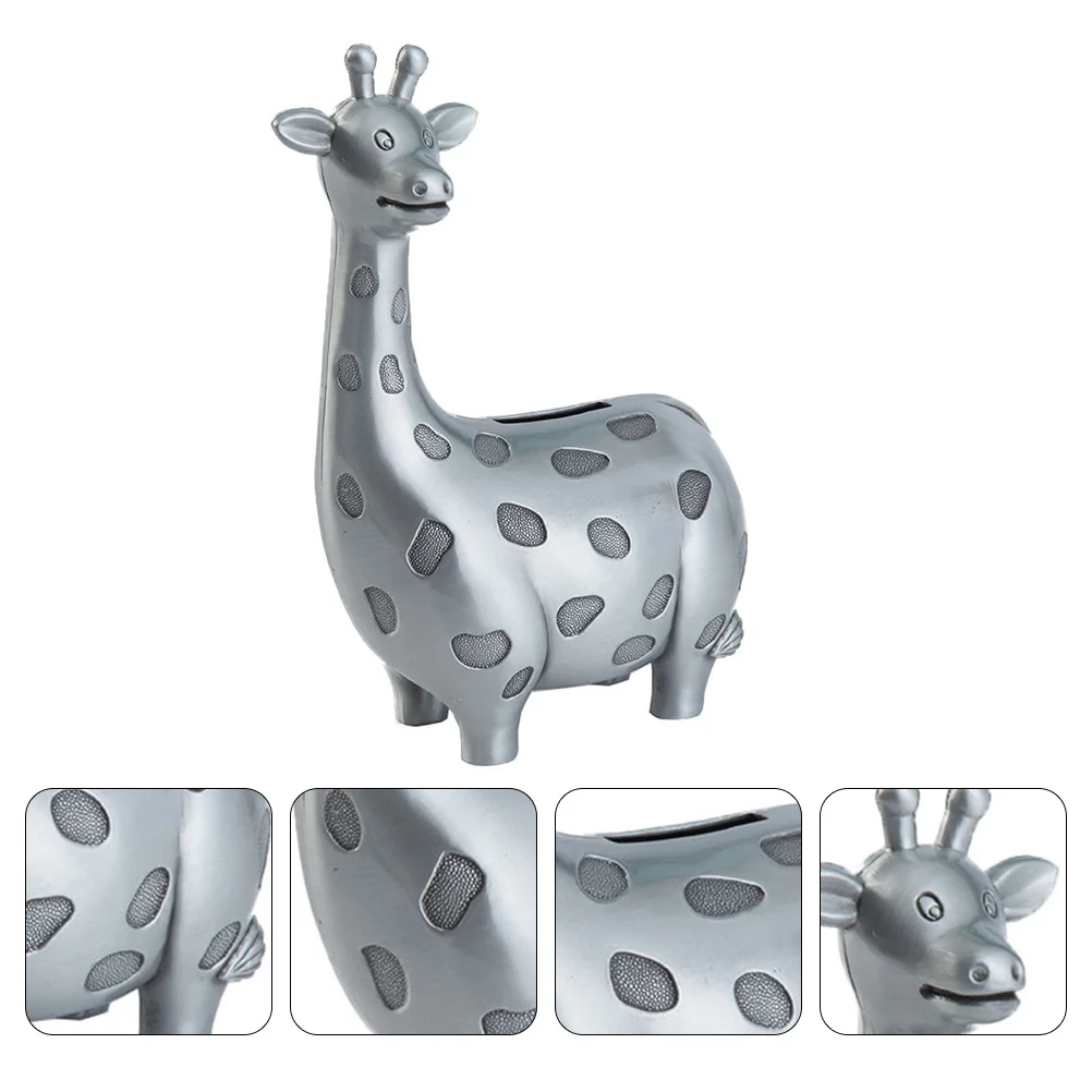 

Storage Tank Deer Piggy Bank Child Coins Animal Figurines Alloy Craft Decor