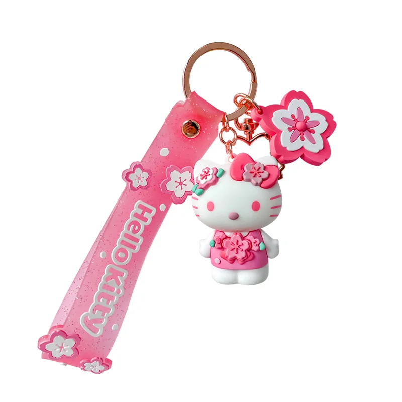 Kyop Cute 3d Hello Kitty With Bow Keychain For Girls And Boyspink Key Chain