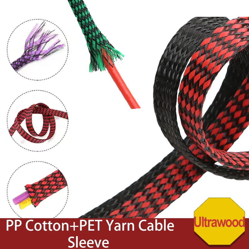 Premium Soft Braided Sleeve for Cable Protection - Insulated Wire Wrap Harness