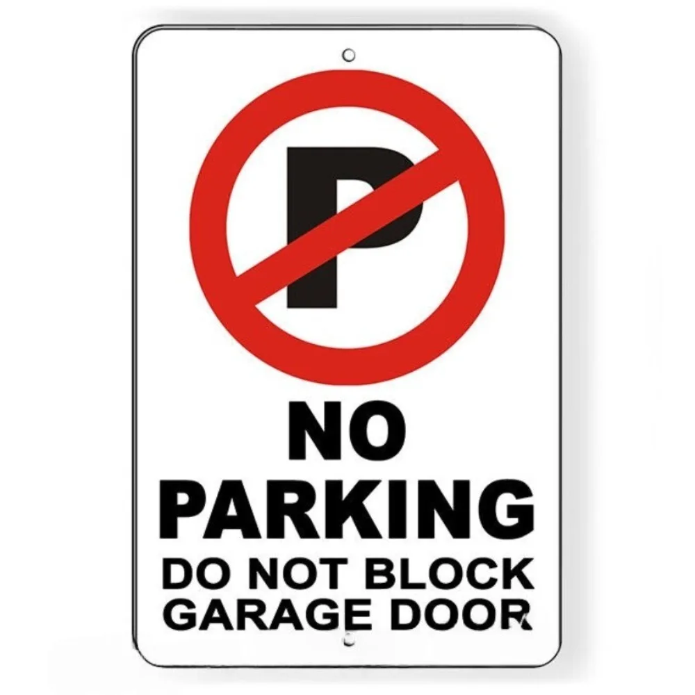 שומר דרך ללא חניה בקרבת המוסך - מכשירי כינור משובצים באופן מיידי, פלסטיק עמיד, כתיבה חזקה גדולה