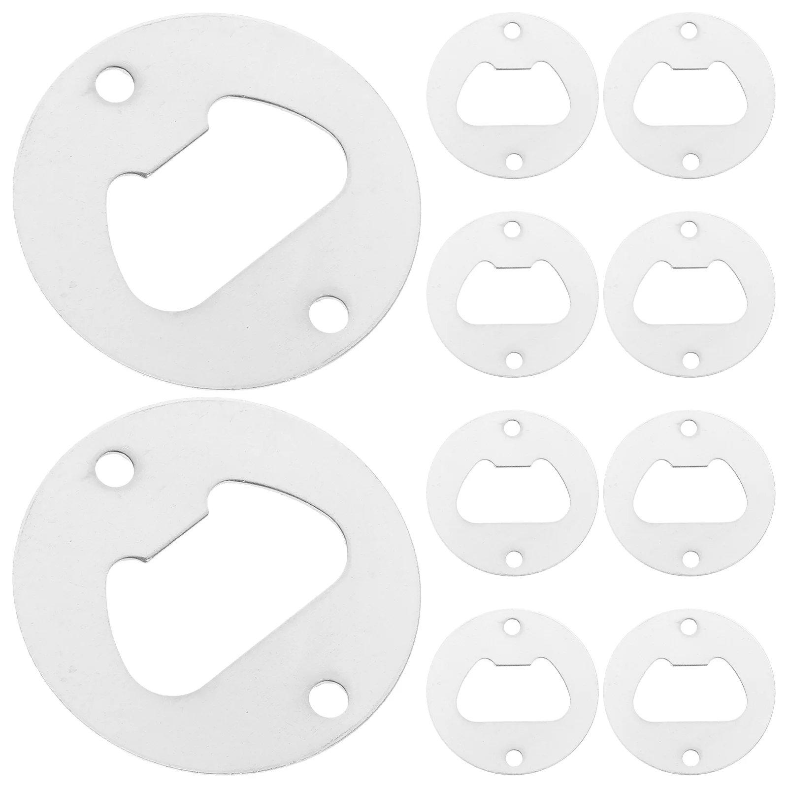 

Round Metal Strong Polished Bottle Opener Insert Parts Beer Bottle Opener Silver
