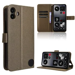 Premium Flip Book Protective Cover with Wallet Card Holder for Nothing CMF Phone 2 Pro (Brown)