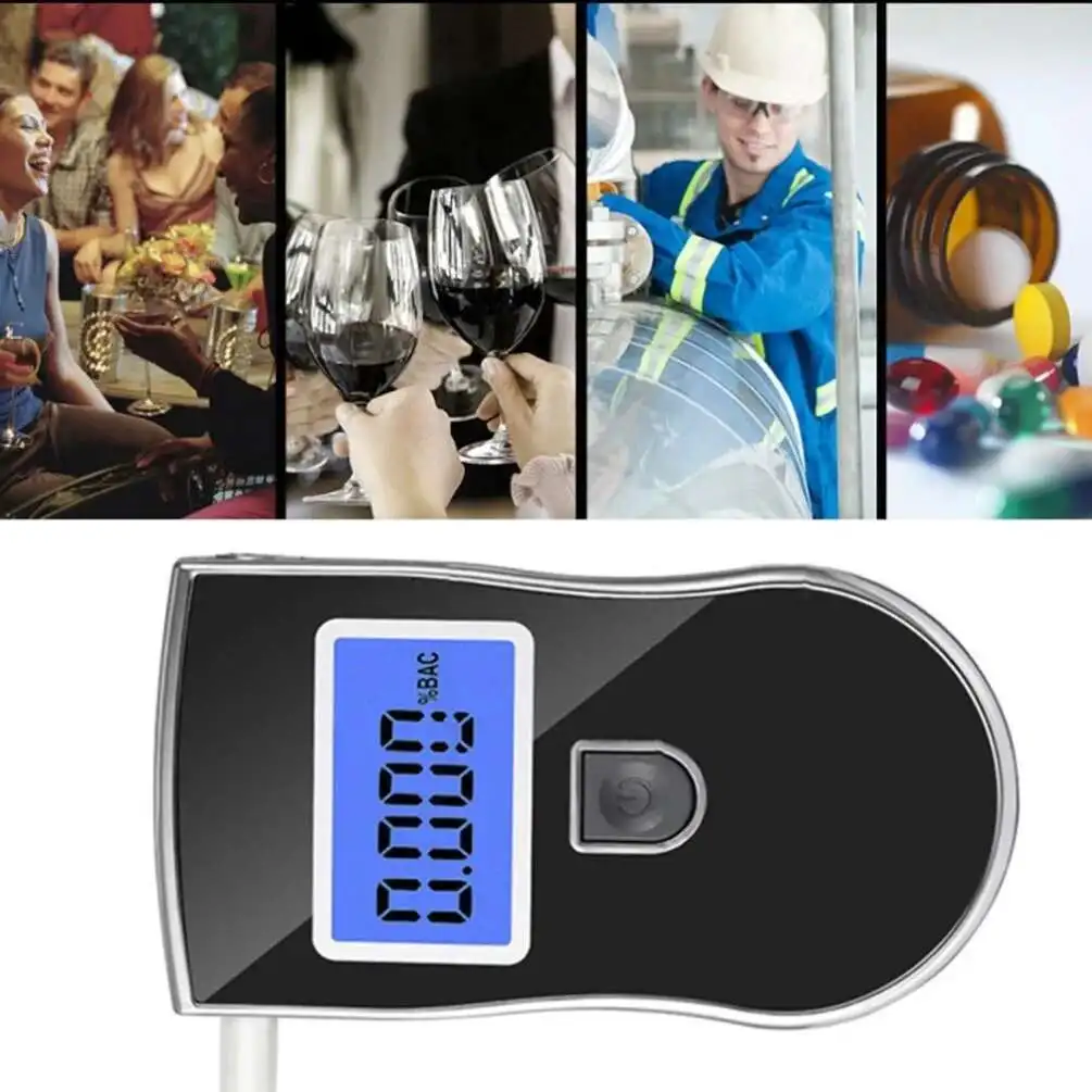AT-818 Professional Police Digital Breath Alcohol Alkohol Tester Breathalyzer Analyzer Detector Practical Tester
