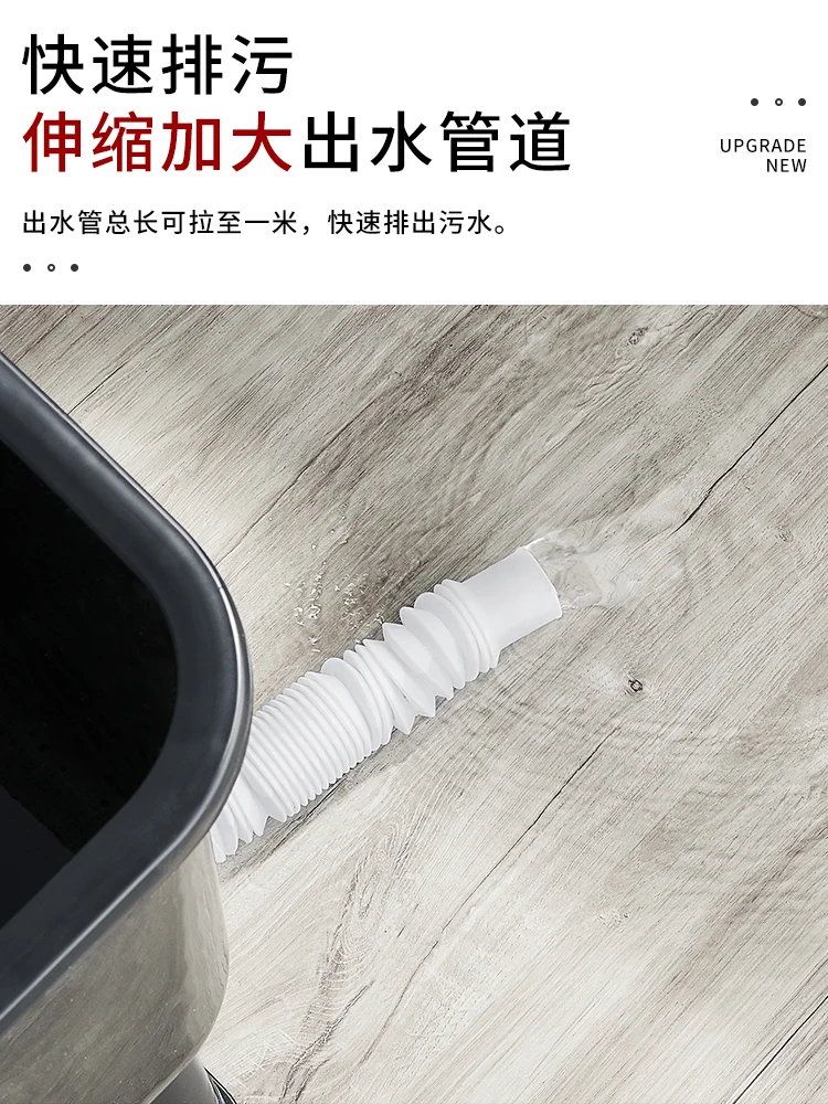 Wash Basin Home Balcony Small Apartment Mini Sink Bathroom Column Type Laundry Basin Wash Washstand