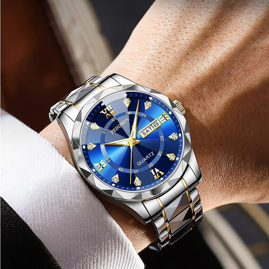 Men's Luxury Waterproof Quartz Watch Date Calendar Fashion Business