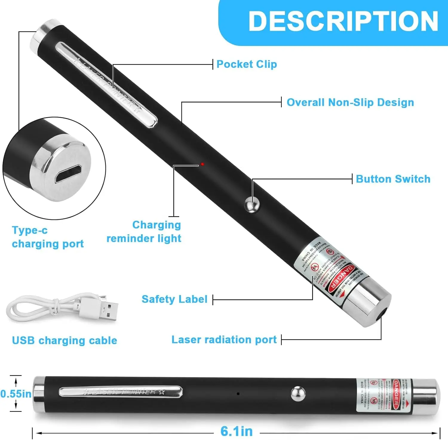 Mini 2 in1 Cat Keychain Laser pointer LED Training Torch Pet Cat Tickle Toy Flashlight With battery Light Portable