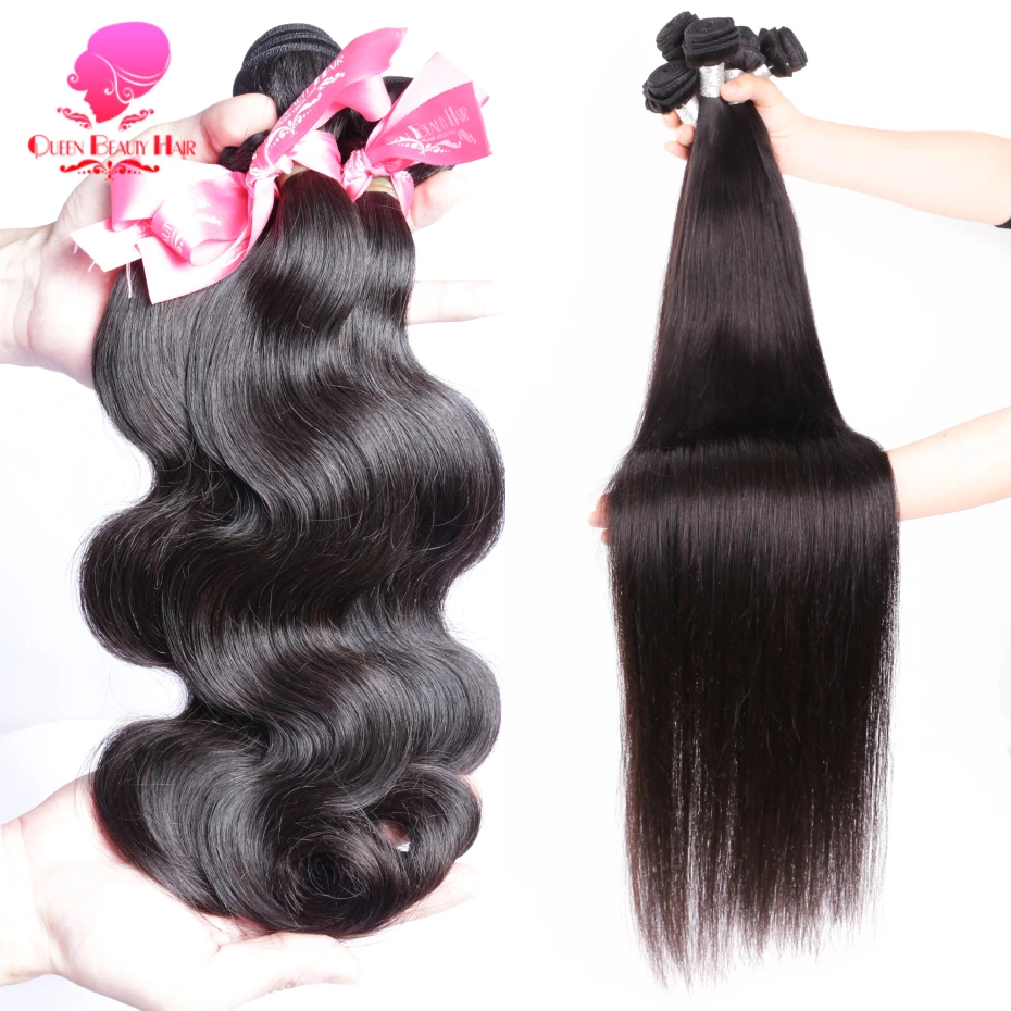 30 32 Inch Body Wave Human Hair Bundles Remy Hair Raw Vietnamese Virgin Extensions 1B Bone Straight Remy Weave Bundles