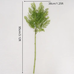Large Green Artificial Leaf Branch for Home Decor and DIY Floral Arrangements (95cm Green)