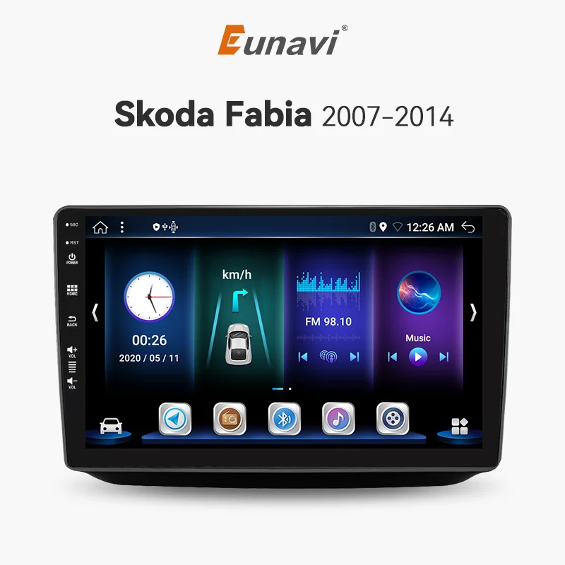

Eunavi Android 13 Car Radio For Skoda Fabia 2008-2014 Auto Multimedia Video Player GPS Autoradio Carplay 4G 2din 2 Din No DVD
