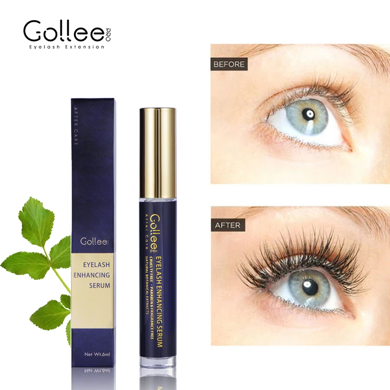 Gollee 6Ml Siero Per La Crescita Delle Ciglia Promuove La Crescita Più Spessa Sollevamento Delle Ciglia Sopracciglia Delicate Enhancer Cura Naturale D