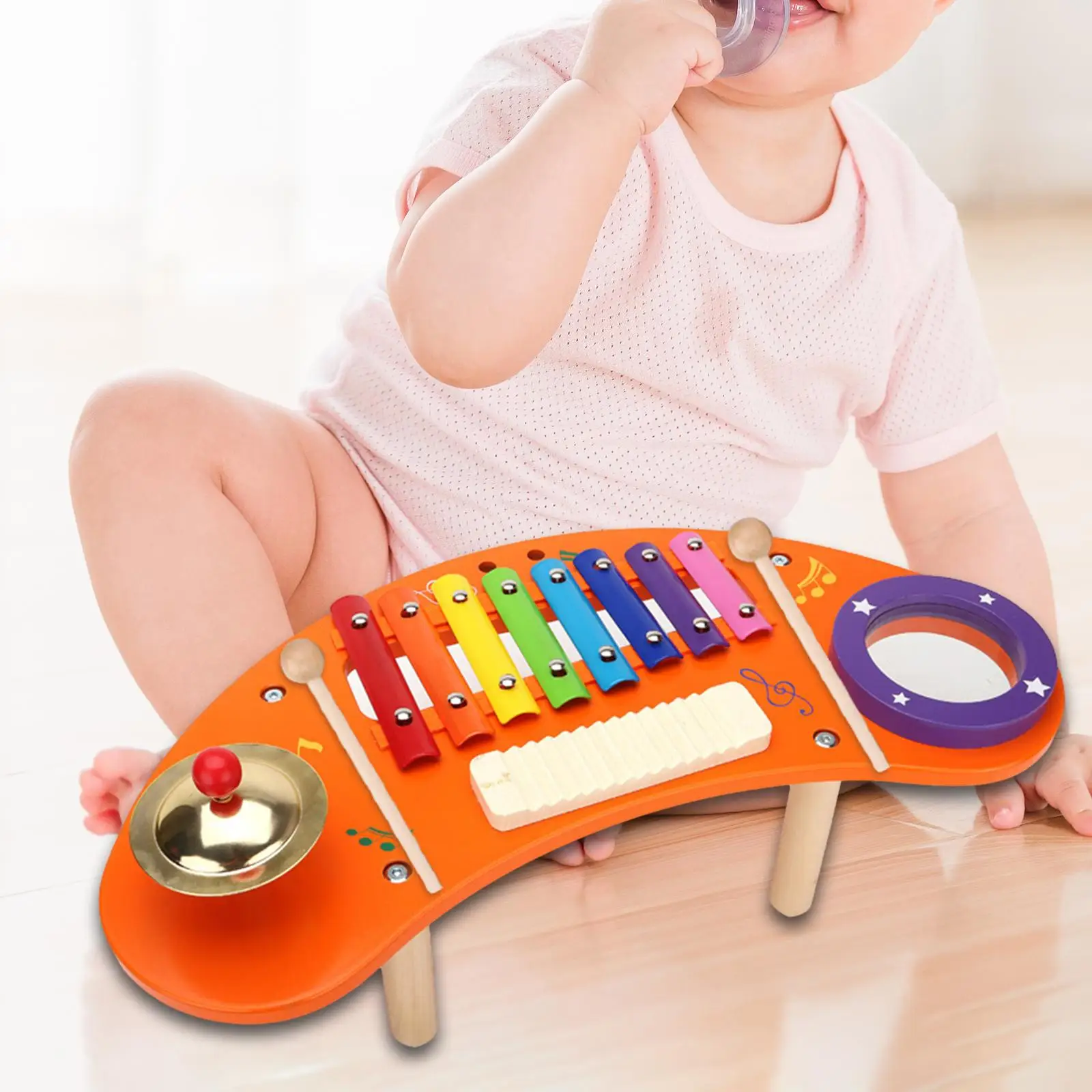 

Wooden Toy Musical Table Toddlers Gifts Montessori Musical Instruments Toys