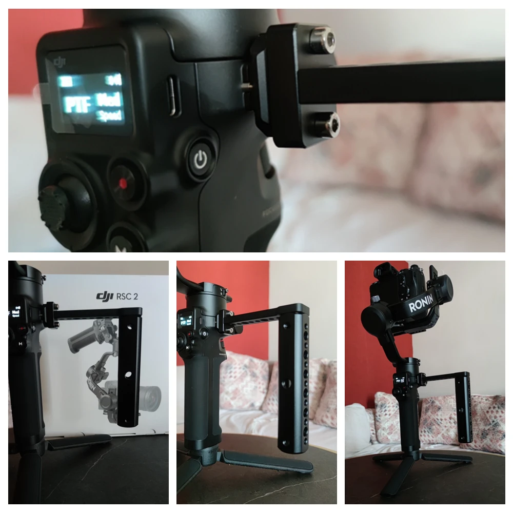 Minifocus ronin rs2 rs3 rsc2サイドハンドルグリップスタンドdji rs 2 