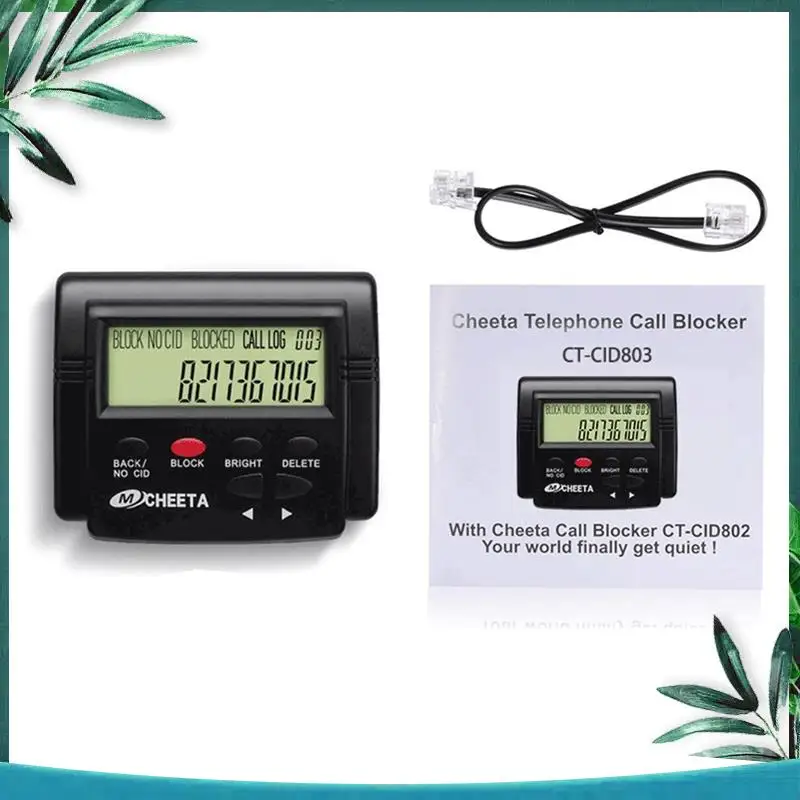 2000 Group High Capacity Call Blocker Anti-Nuisance Incoming Call Phone Blocker +LCD Display 1Set