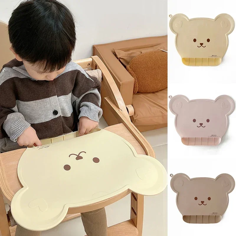 Silicone Growth Chair Dining Plate Table Mat Babies Dining Chair Table Anti-stain Residue Storage Baby Feeding Placemat