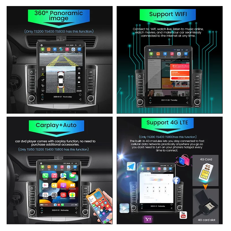 Android 11車ラジオプレーヤースマート453フォーツー2014 2015