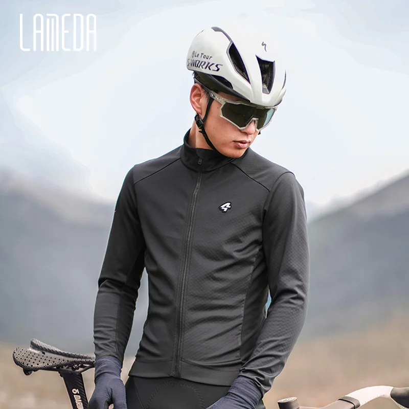 Cycling Jackets Windproof Winter Fleece Biking Clothing Men's Road Bike Windbreaker With Pockets