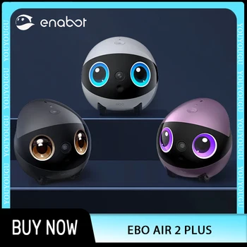 Enabot Air 2 Plus Robot intelligente AI Robot con telecamera wireless Monitoraggio remoto Robot compagno di animali domestici Controllo in tempo reale Portatile