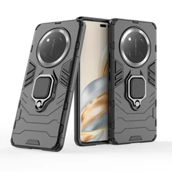 Enhanced Shockproof Armor Case with Magnetic Holder Ring for Magic 7 Lite (Black)