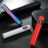 Mini Cylindrical Strip Electronic Tungsten Wire Lighter USB Rechargeable Flameless Lighters Smart Fingerprint Ignition for Gift 5