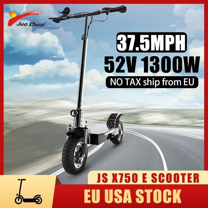 

JUESHUAI X750 Electric Scooter for Adults 52V 20AH 1300W Powerful Electric Scooters 40Miles Long Distance Waterproof E Scooter