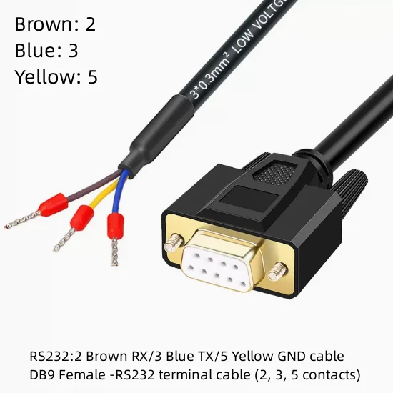 PNGKNYOCN RS232 Seriële Kabel, DB9 9 Pin Mannelijk naar Vrouwelijk Rechte Doorlopende Verlengkabel voor Computers, Printers, Scanners (4.5Ft
