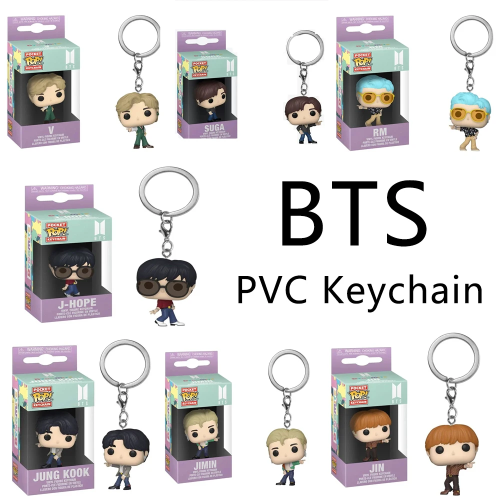 Фигурки героев Bts Bangtan для мальчиков J-hope JIMIN SUGA Jung Kook Dynamte-V, модный брелок унисекс, групповой рюкзак