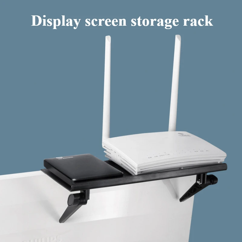 Storage Rack Holder 1PC Storage Rack Tray Stand Load-bearing Durable Computer TV Screen Wireless Router Set-top Box Rack Hole-less Organizer
