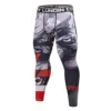 Hot Sale Boxing Training Kits Wolf Print Mma BJJ Rashguard Jiu jitsu T-shirt + Muay Thai Shorts Men Compression Combat Sportsuit 5