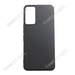 Premium Silicone Protective Back Shell Soft TPU Case for 6.6 Smartphones - 2022 Edition (Black)