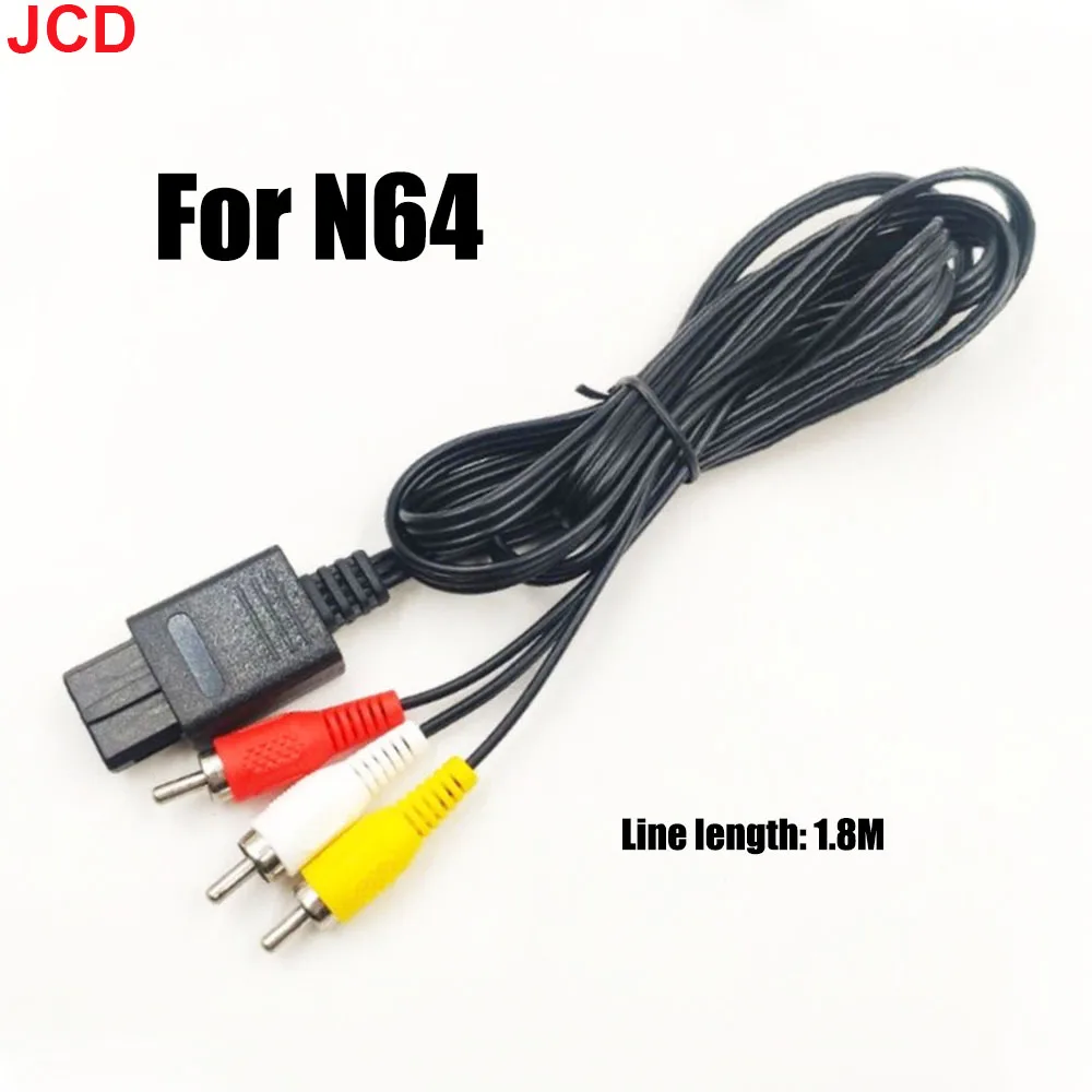 Jcd 1 Pz Per N64 Audio Tv Cavo Video Cavo Av A Rca Dock 1.8M Per Super Nintend Game Cube N64 Snes Accessorio Di Gioco Sfc