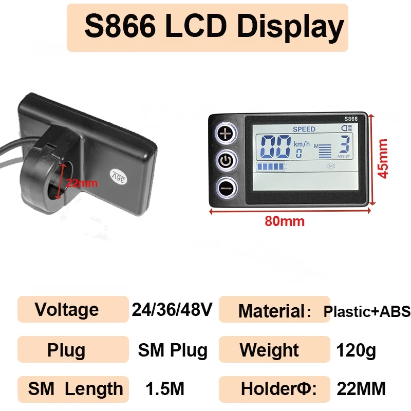36V/48V 350W-500W Brushless Motor Controller Throttle Electric Scooter E Bike eB