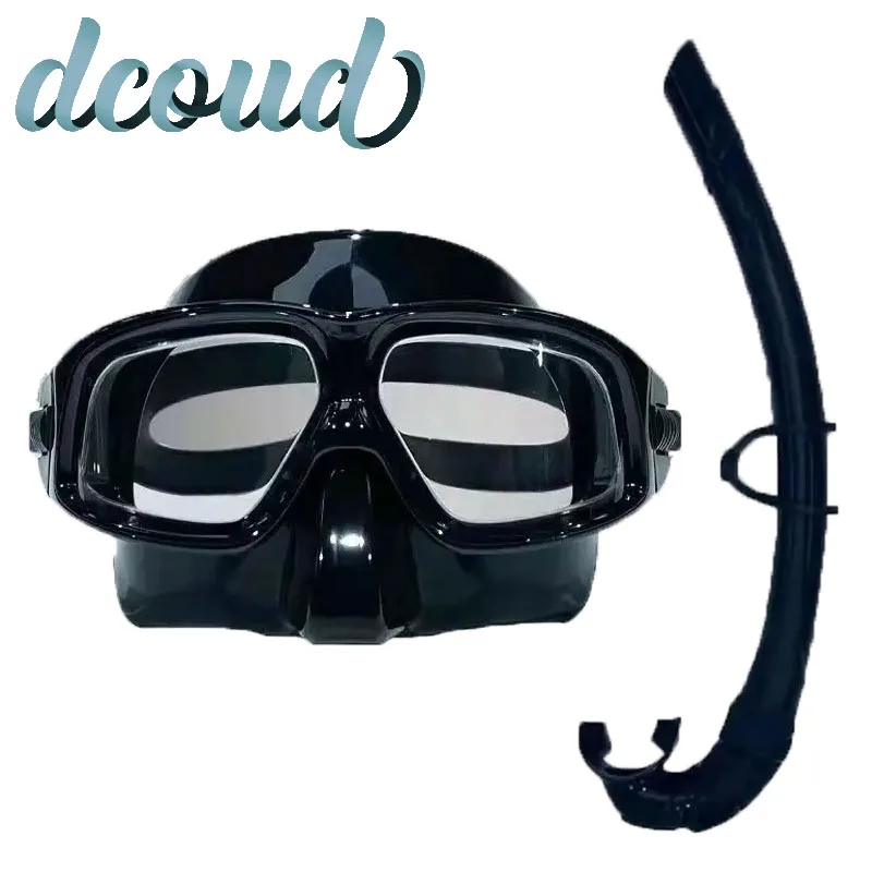 

Профессиональная маска для подводного плавания, незапотевающие водонепроницаемые Мягкие силиконовые очки, УФ-очки, комплект для подводного плавания для взрослых