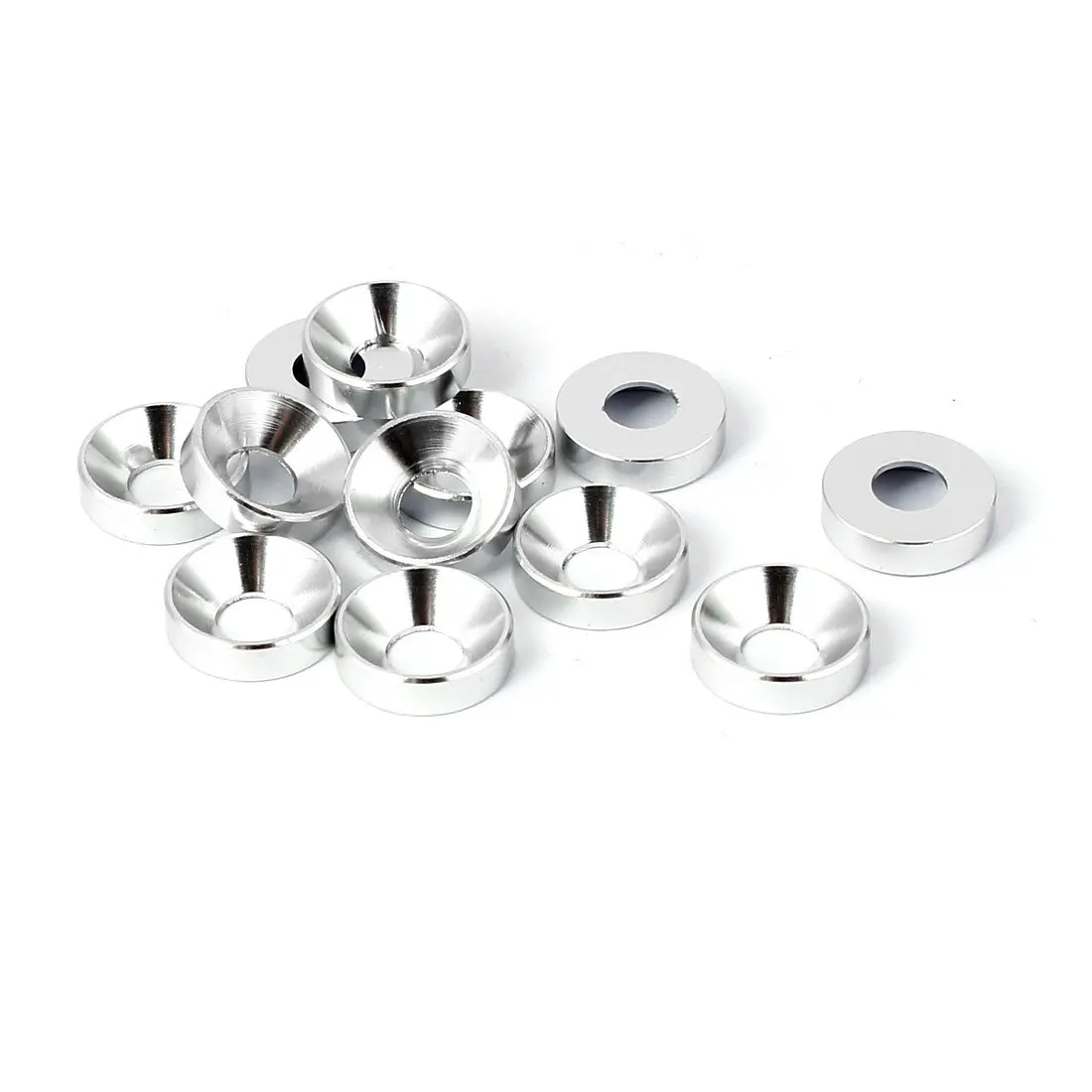 

Keszoox M5 5mm Flat Head Screw Bolt Aluminum Countersunk Washers Black 10 Pcs