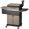 Wood Pellet Grill Smoker with PID Controller, 8-in-1 Master Sear BBQ Grill, Auto Temperature Control, Storage Cabinet Side Shelf 3