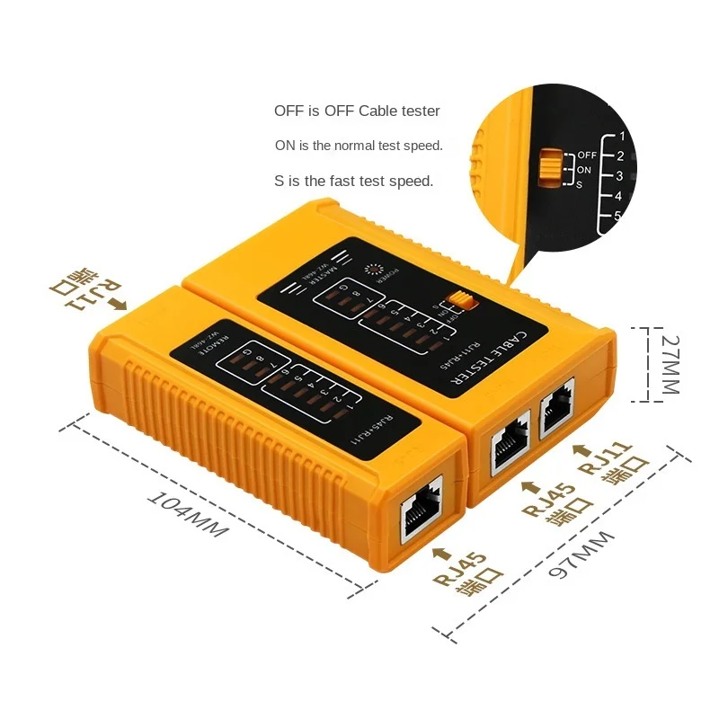 RJ45 RJ11 Cable Lan Tester Network Cable Tester LAN Twisted Pair Network Repair Networking Tool