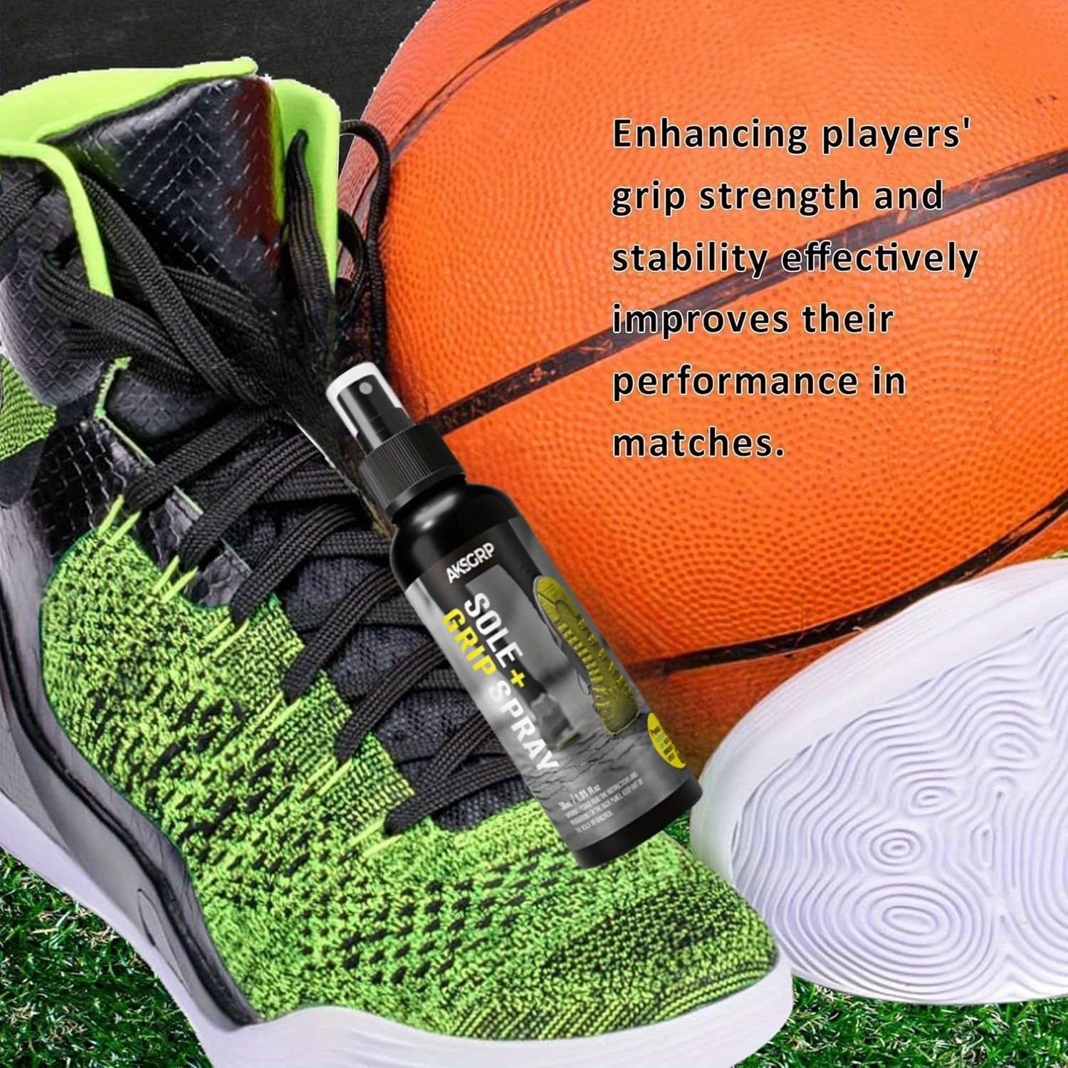 Basketball Shoe Grip Spray - Improve Sole Traction & Court Grip - Rejuvenate & Elongate Sneaker Life -for Various shoes,120ml view 6