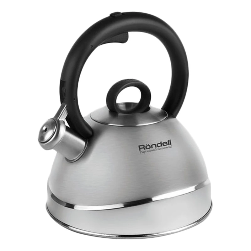 Чайник RONDELL RDS-1059 (Для всех типов плит нержавеющая сталь объем 2 4 л свисток) | Дом и