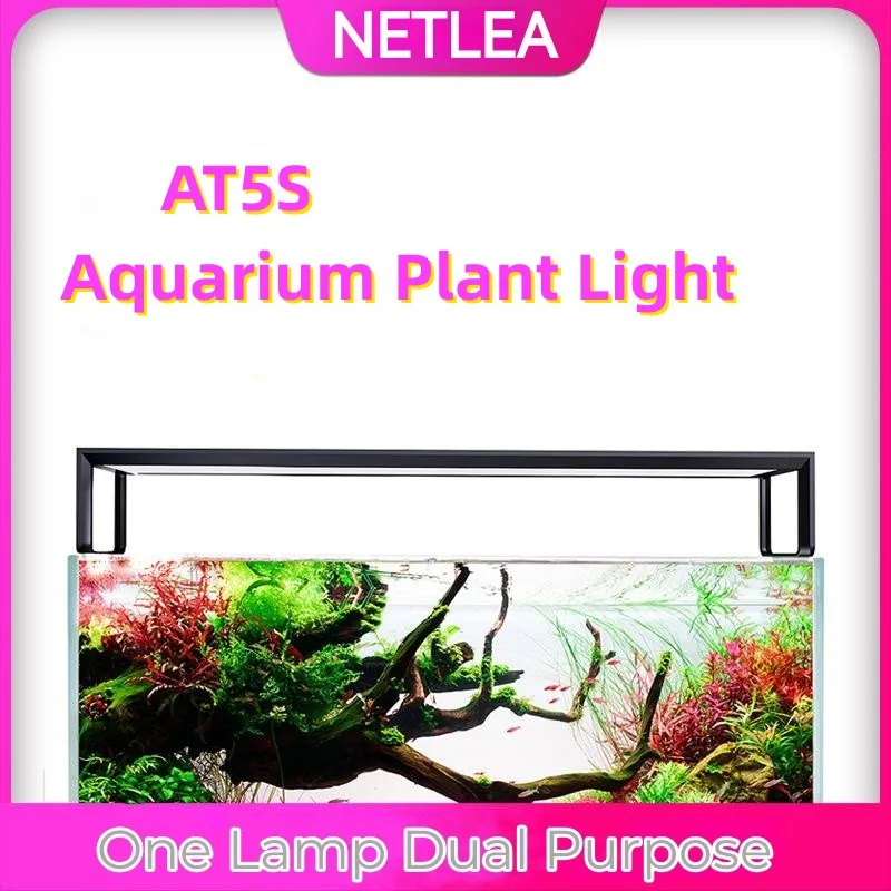 Tanie NETLEA AT5S oświetlenie LED do akwarium 35W-95W pełne spektrum lampa sklep
