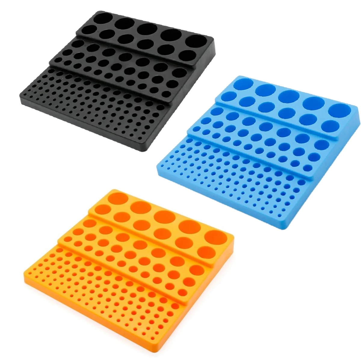 131 Holes 4-32mm CNC Milling Cutter Tool Holder Storage Box Rack Case Organizer Drill Bit Storage Box Drill Bit Endmill Tool 3