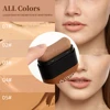 2IN1 Rubber Foundation Stick Waterproof Oil-control Face Base Makeup Nourishing Lasting Concealer Foundation Cream with Brush 4