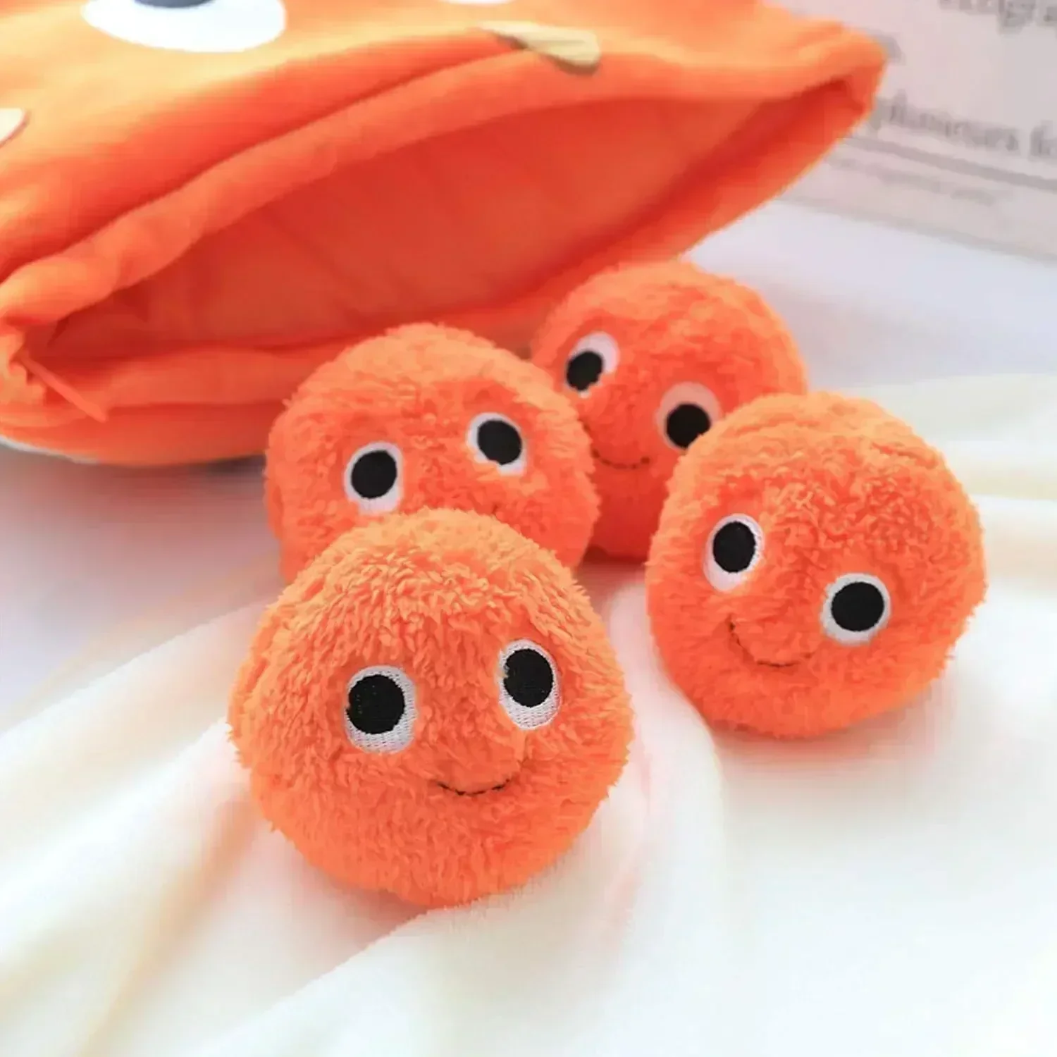 Kawaii Snack Pillow Cushion Stuffed Some Plush Doll Balls,Creative Plush Throw Pillow,Suitable for Giving As Gift To Your Child 4