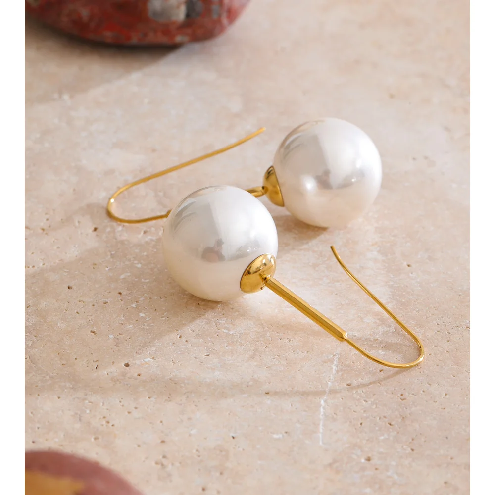 Yhpup Round Drop Earrings Women