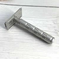 Italy SYNTESI Double Edge Safety Razor, CNC Machined STAINLESS STEEL Blades for Men and Women 1