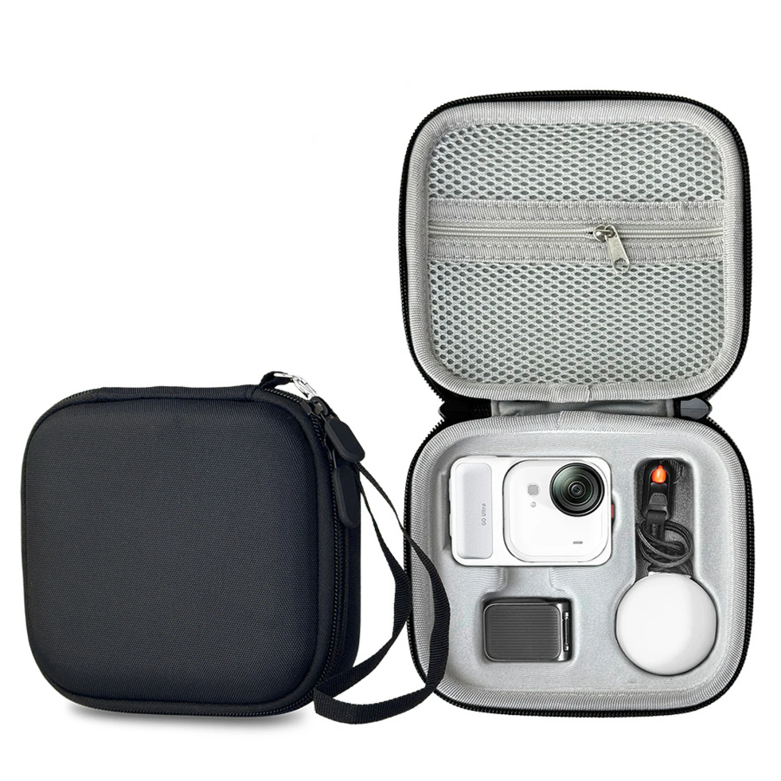 Achetez l'étui de protection rigide pour Insta360 GO Ultra – housse de transport et rangement, vue de dessus avec poignée