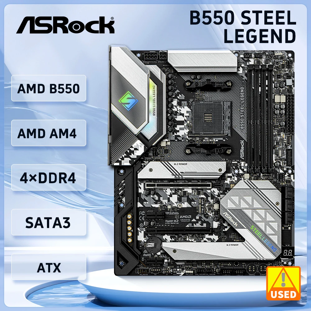 b550m steellegend マザーボード AM4（スチール凡例ソケット