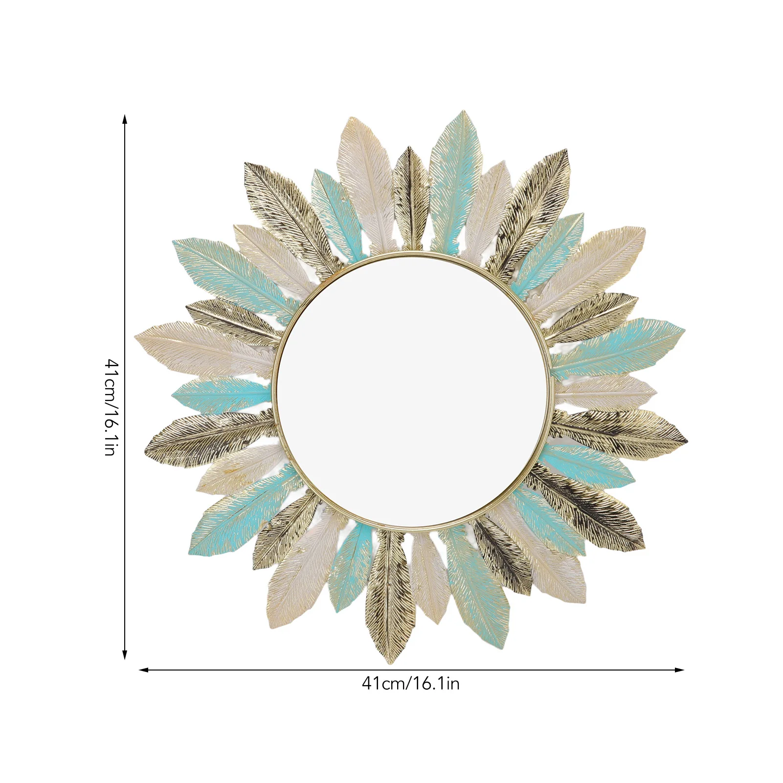 Metal Wall Decor Modern Minimalist Hanging Feather Wall Art Sculpture for Bedroom Living Room Study Office
